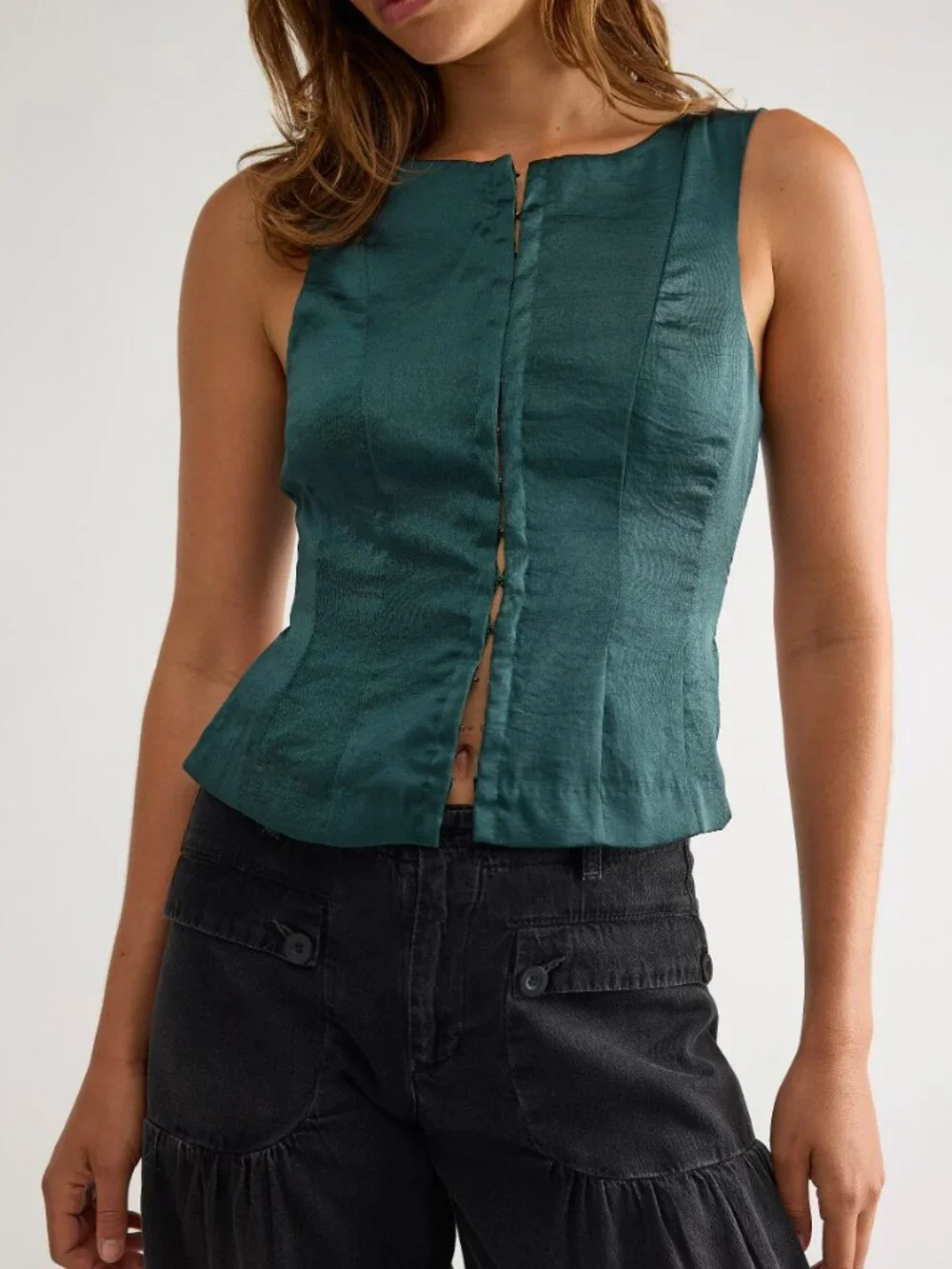 🆕 FREE PEOPLE Odessa Top / Midnight Mountain